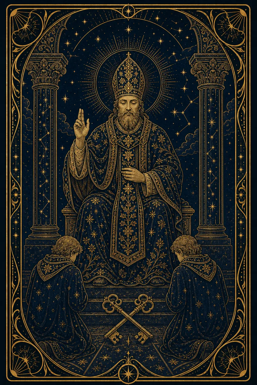 タロットカード 法王(The Hierophant)