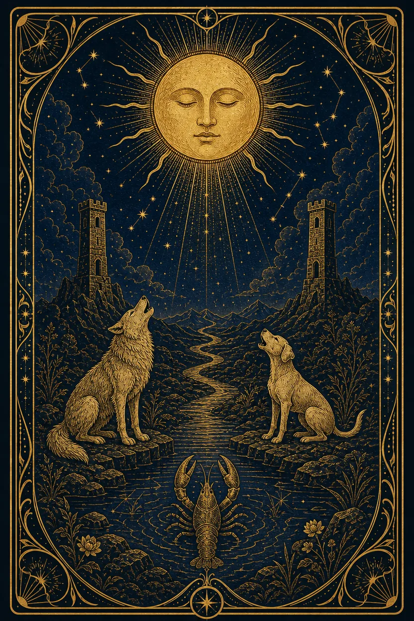 タロットカード 月(The Moon)