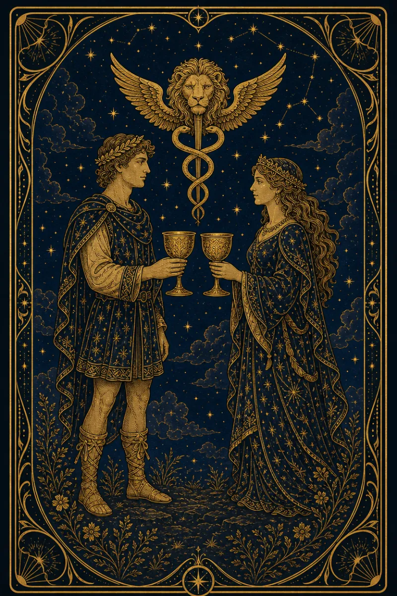タロットカード カップの2(Two of Cups)