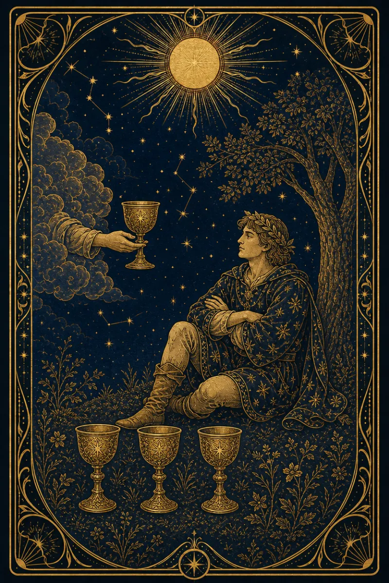タロットカード カップの4(Four of Cups)