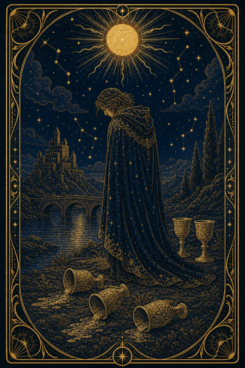 タロットカード カップの5(Five of Cups)