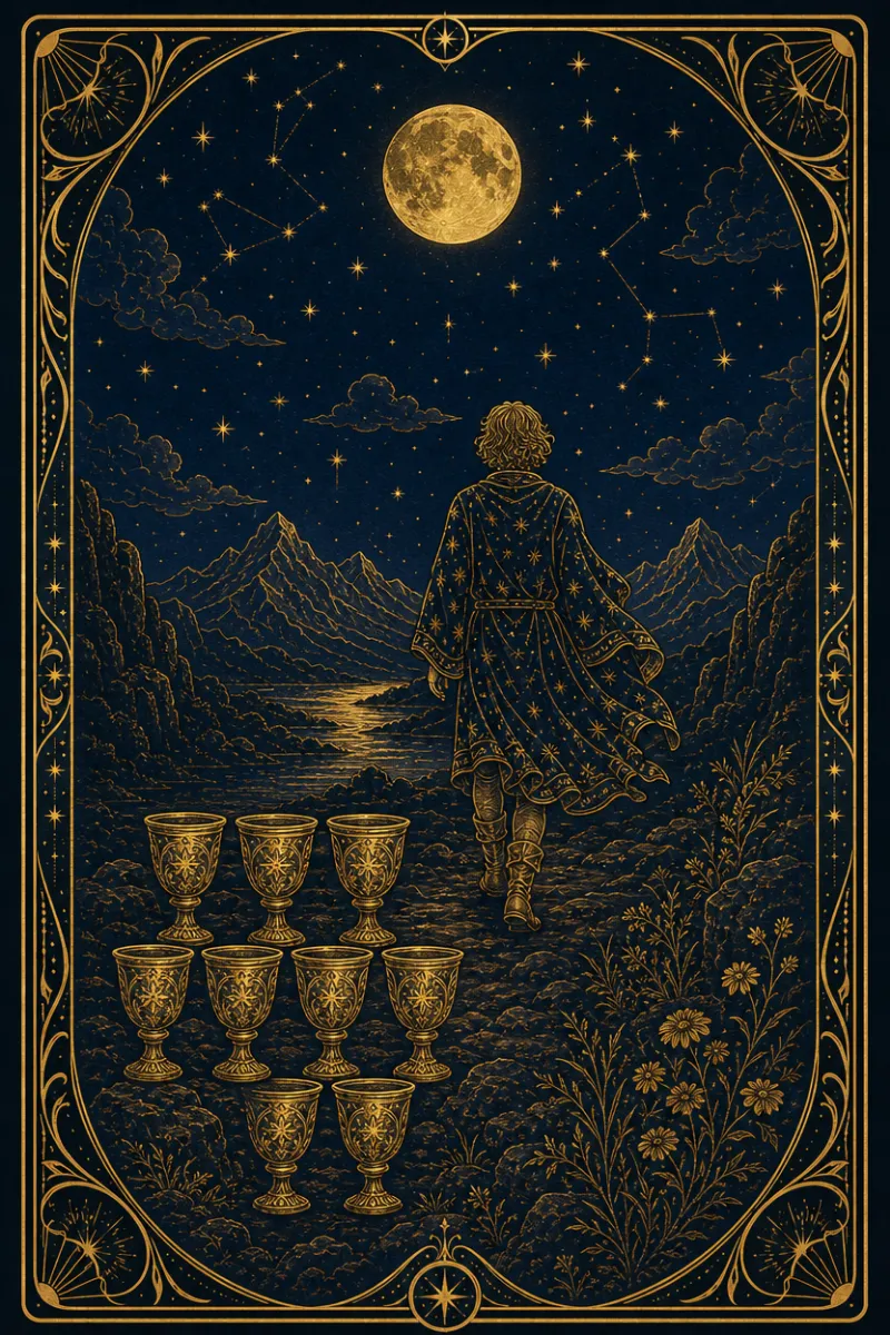 タロットカード カップの8(Eight of Cups)