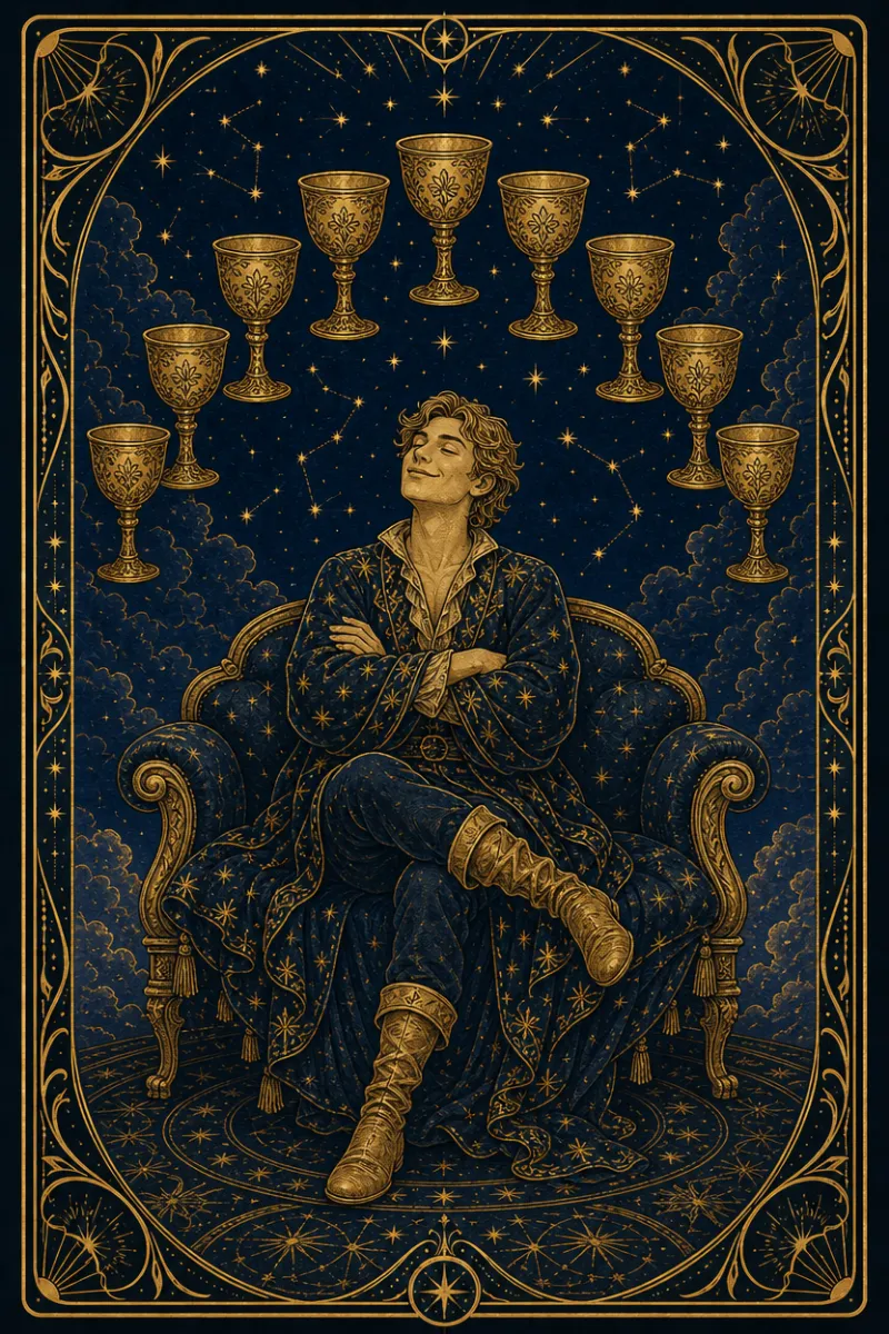タロットカード カップの9(Nine of Cups)