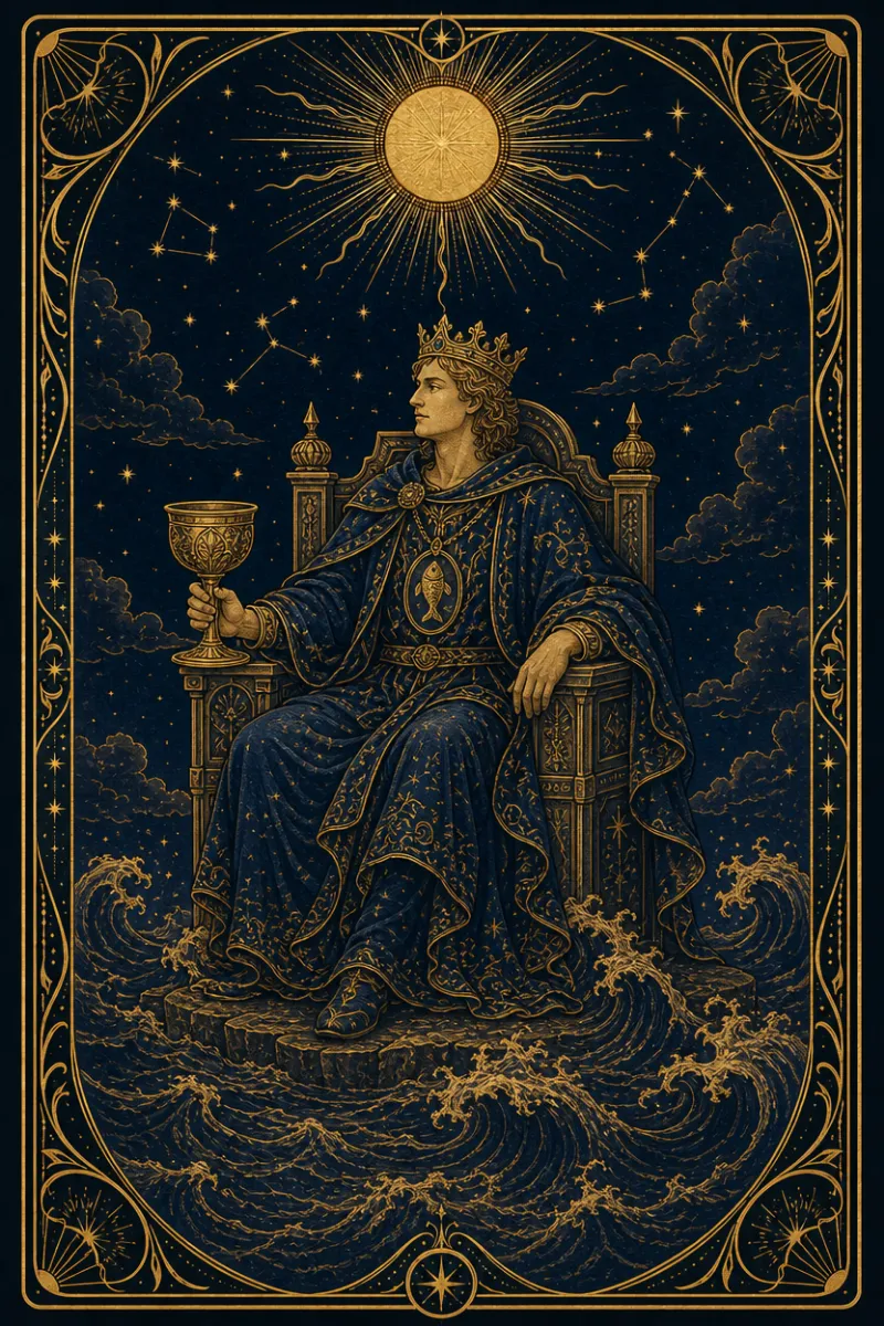 タロットカード カップのキング(King of Cups)