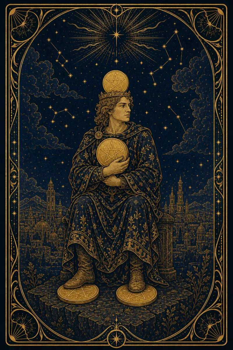 タロットカード ペンタクルの4(Four of Pentacles)
