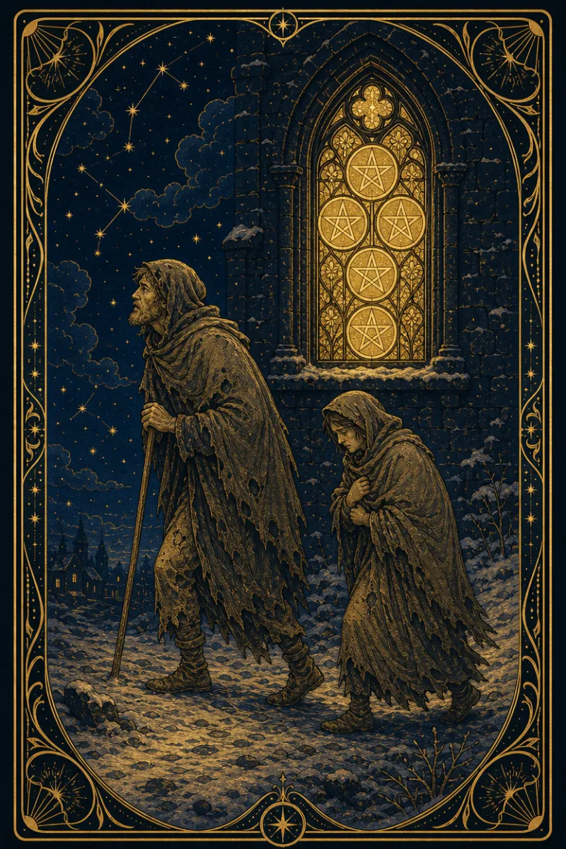 タロットカード ペンタクルの5(Five of Pentacles)