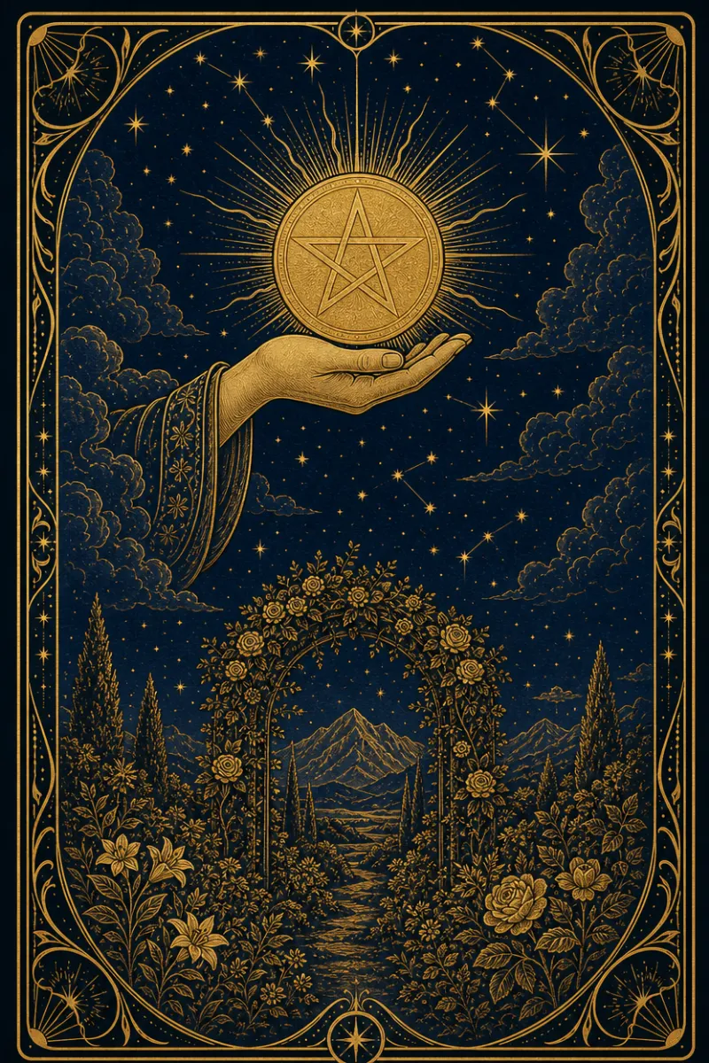 タロットカード ペンタクルのエース(Ace of Pentacles)