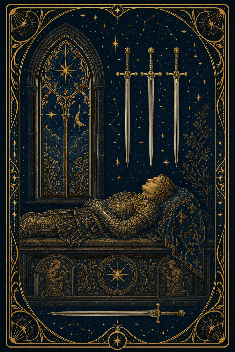 タロットカード ソードの4(Four of Swords)