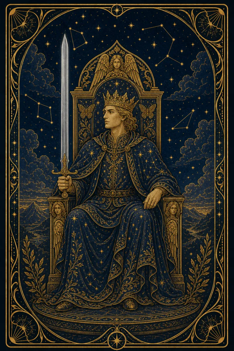タロットカード ソードのキング(King of Swords)