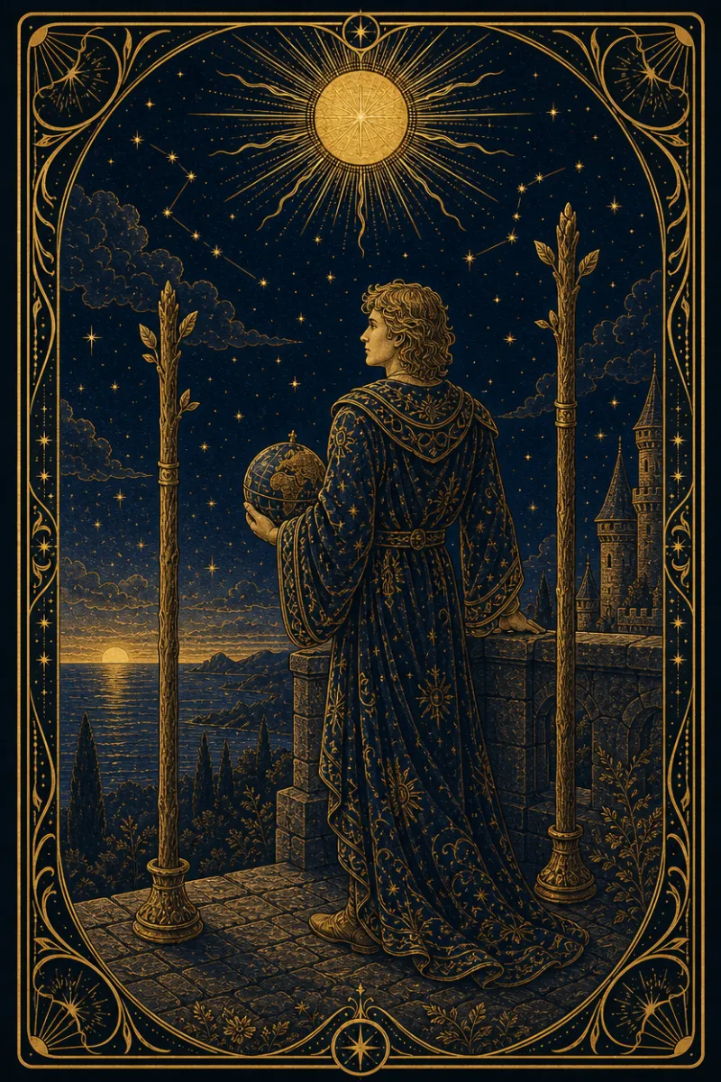 タロットカード ワンドの2(Two of Wands)