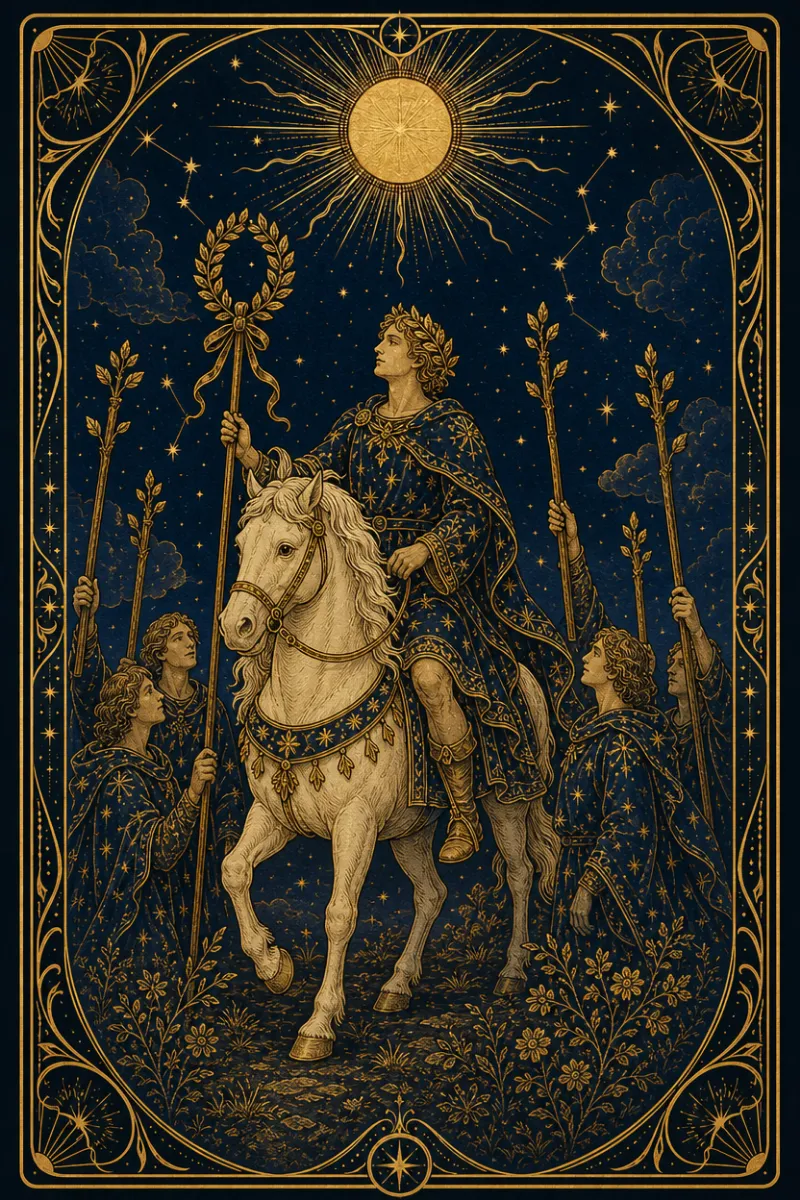 タロットカード ワンドの6(Six of Wands)