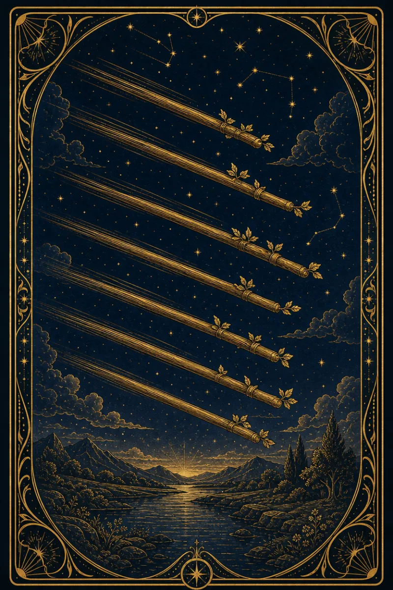 タロットカード ワンドの8(Eight of Wands)