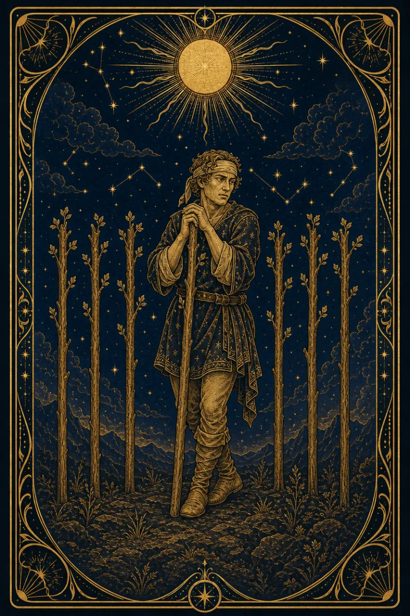 タロットカード ワンドの9(Nine of Wands)